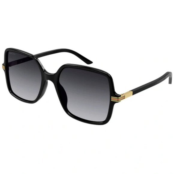 Gucci Sunglasses | Women's | Black + Gold | Style: GG1449S-001 - Picture 1 of 3